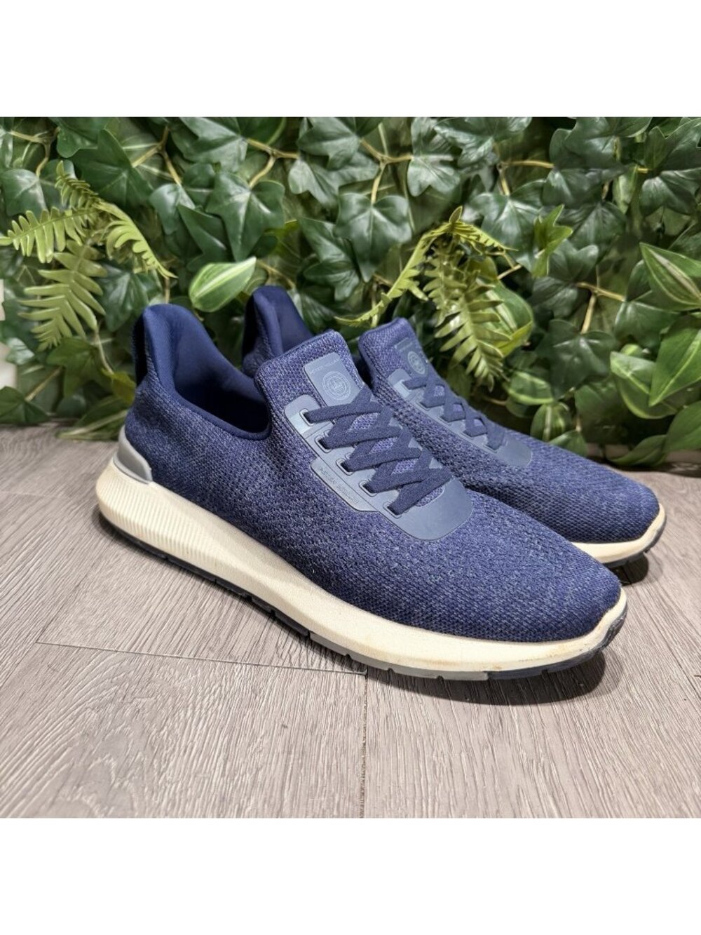 Peter Millar Hyperlight Apollo Sneakers Shoes Mens Size 11.5 Navy Knit MA22EF11